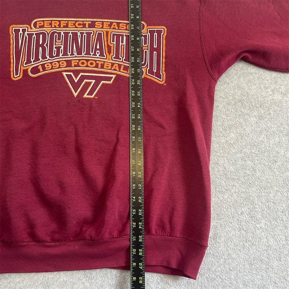 Vintage Virginia Tech‎ Sweater Mens XL Maroon Hokies 1999 Perfect Season 90s - Picture 11 of 11